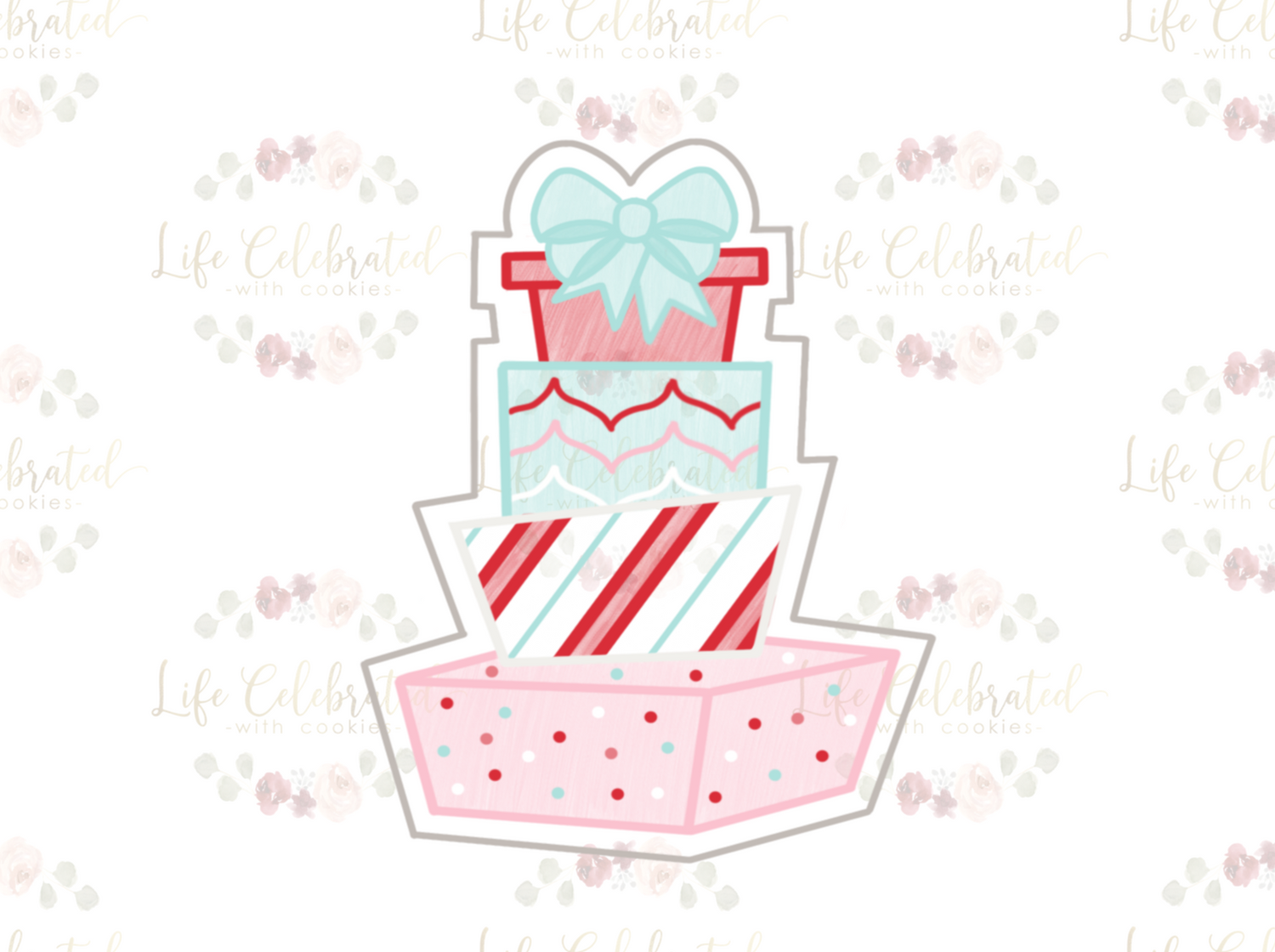 Stack of Presents Cookie Cutter