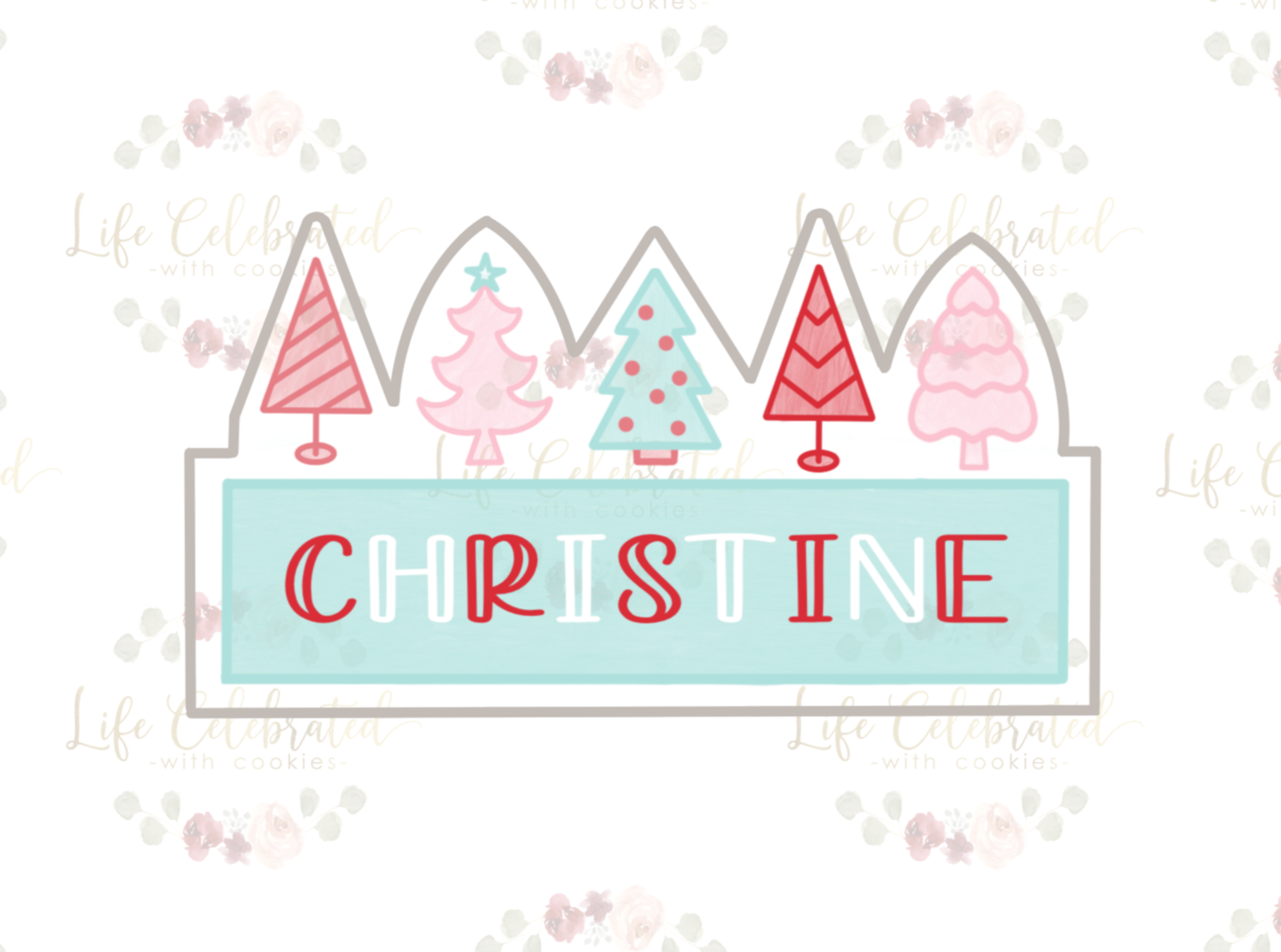 Tree Name Plaque Cookie Cutter