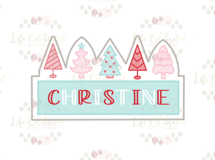 Tree Name Plaque Cookie Cutter