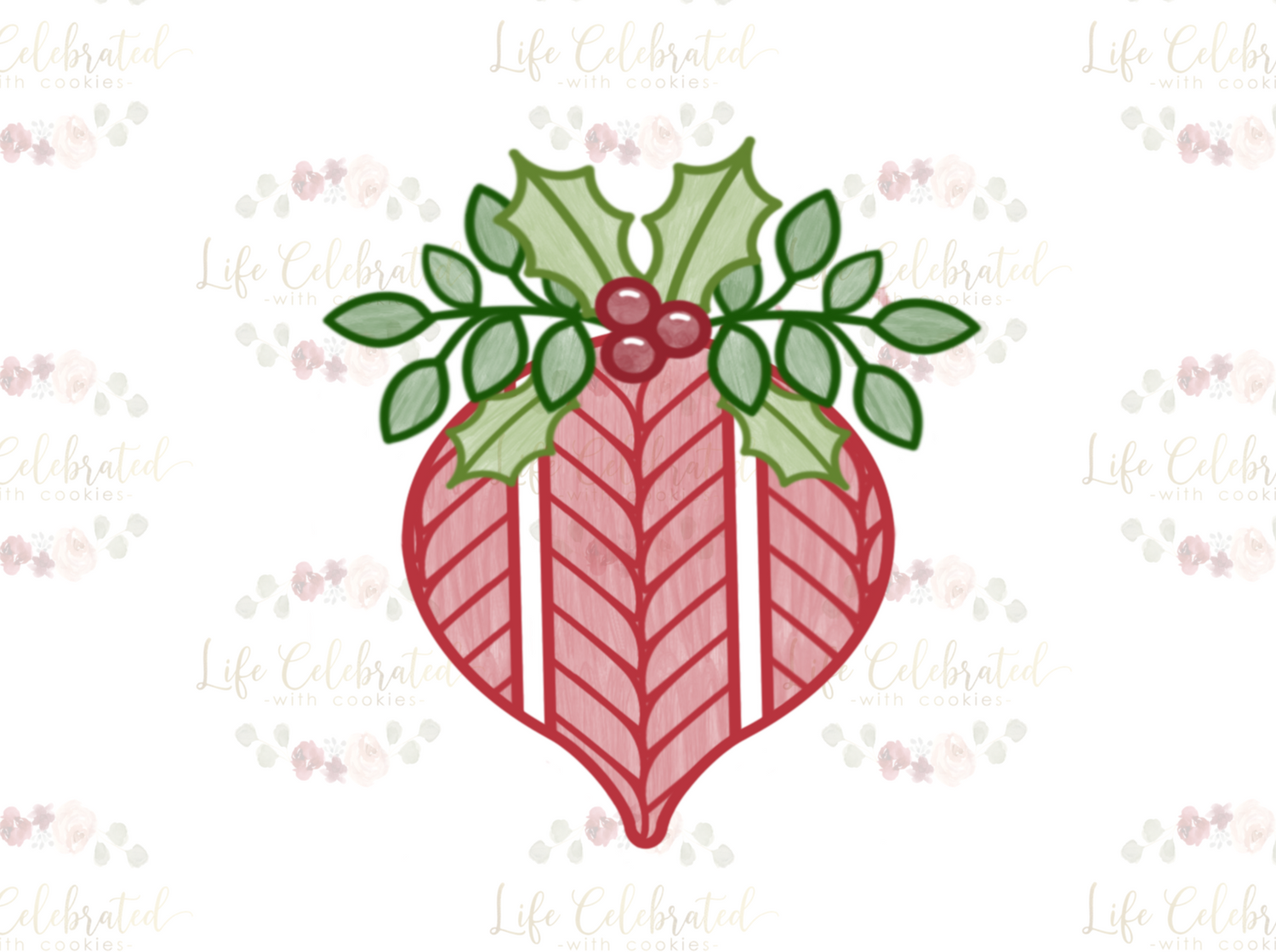 Ornament Greenery Cookie Cutter