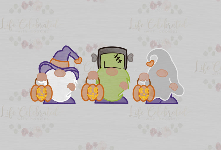 Trick or Treat Gnome Cookie Cutter Set