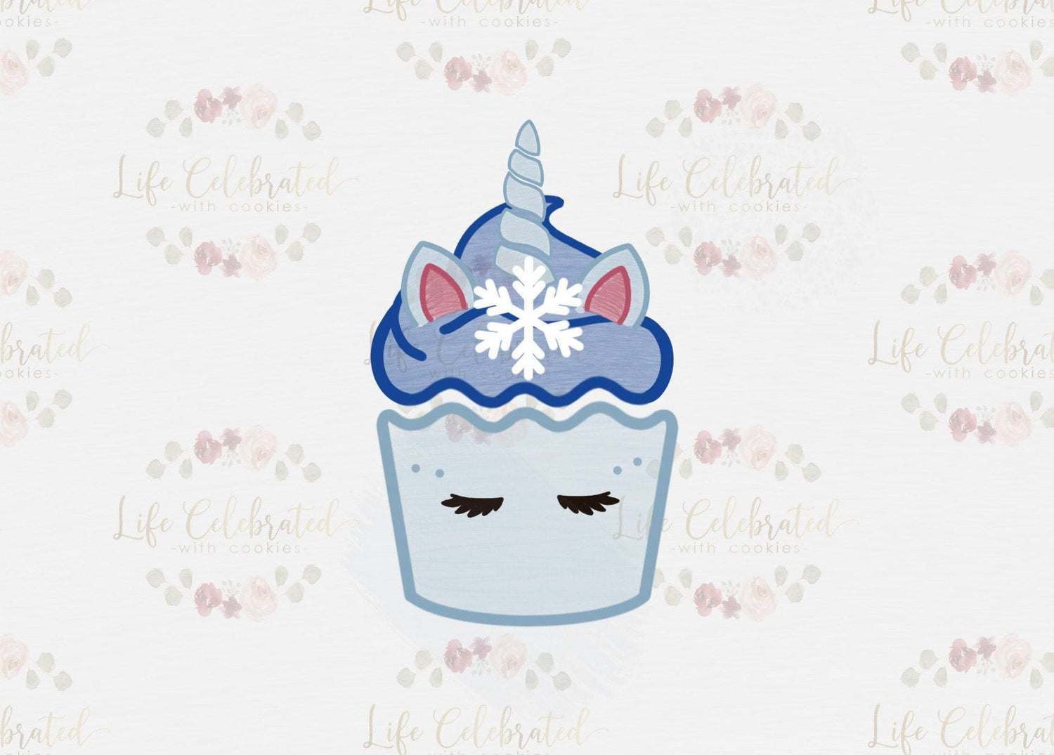 MIX and MATCH Unicorn Cupcake Cookie Cutter Set