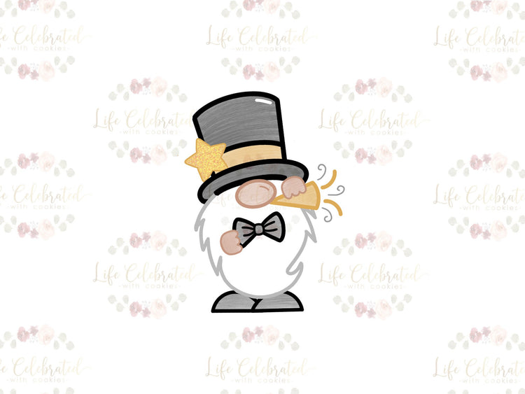 New Years Gnome Cookie Cutter