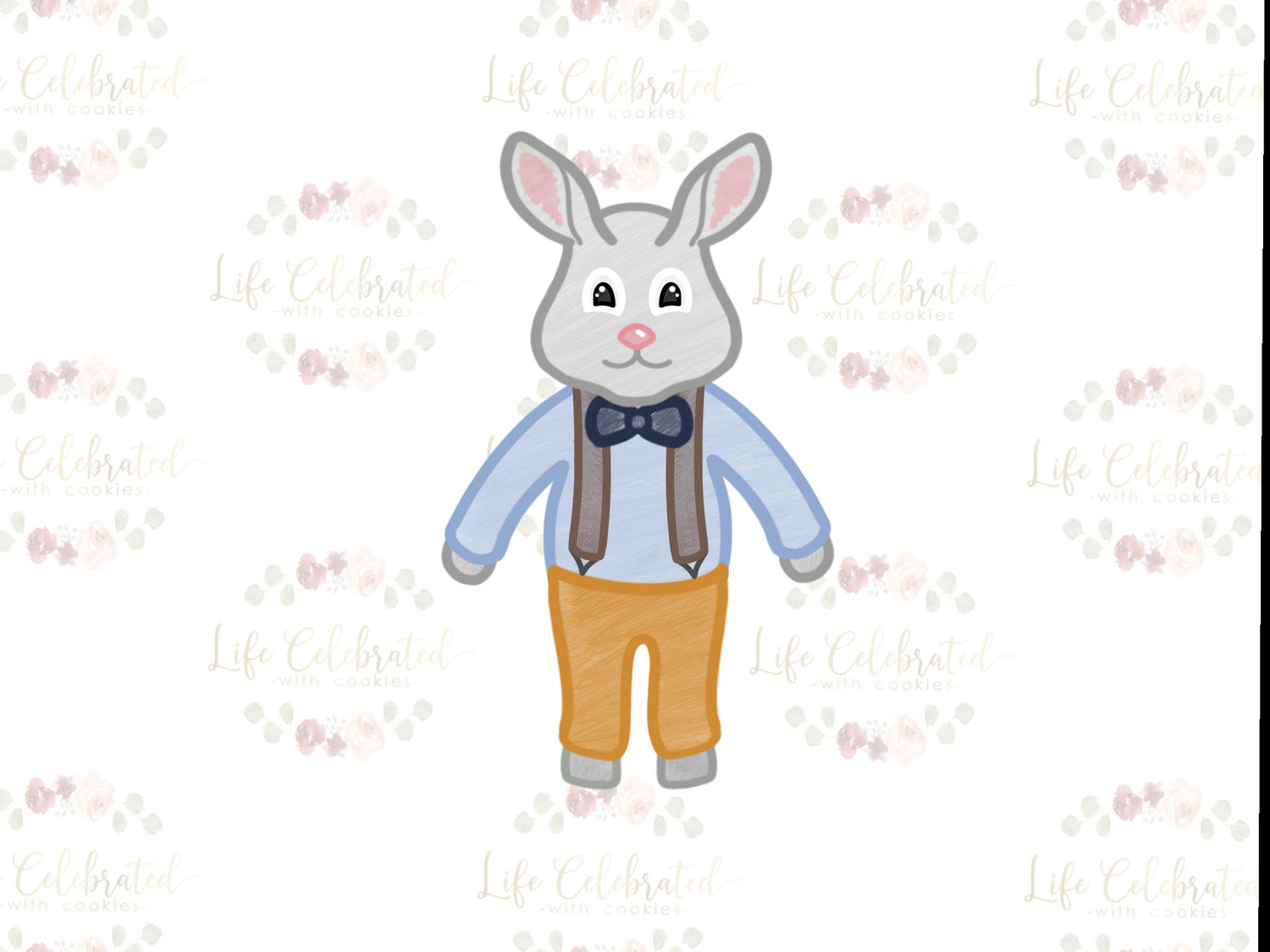 Dapper Bunny Rag Doll Cookie Cutter