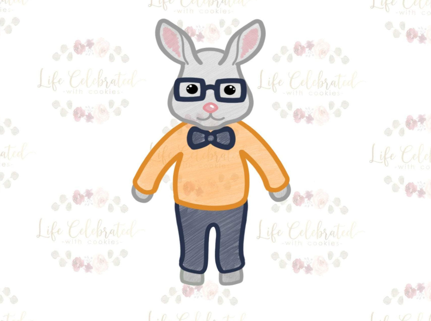 Dapper Bunny Rag Doll Cookie Cutter