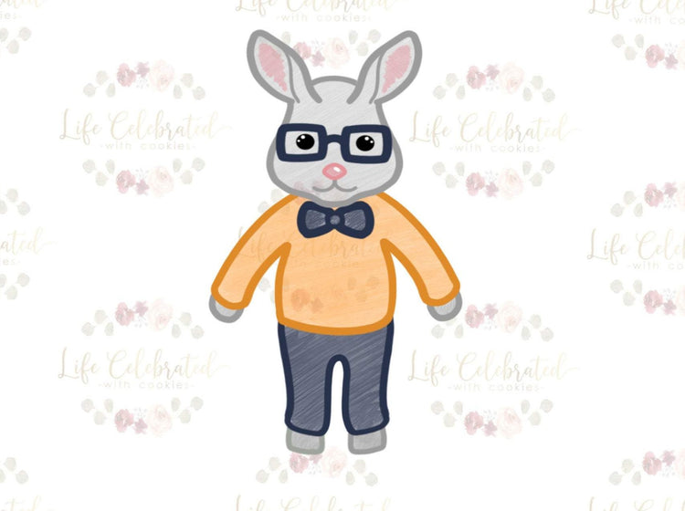 Dapper Bunny Rag Doll Cookie Cutter
