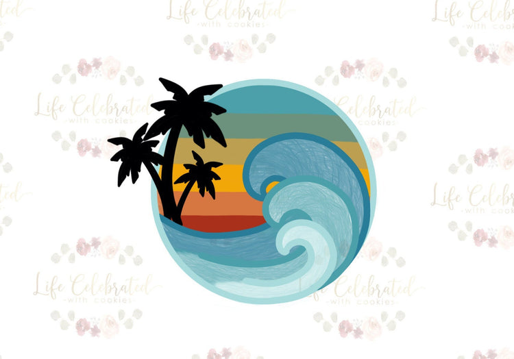 California Dreaming Ocean Wave Cookie Cutter