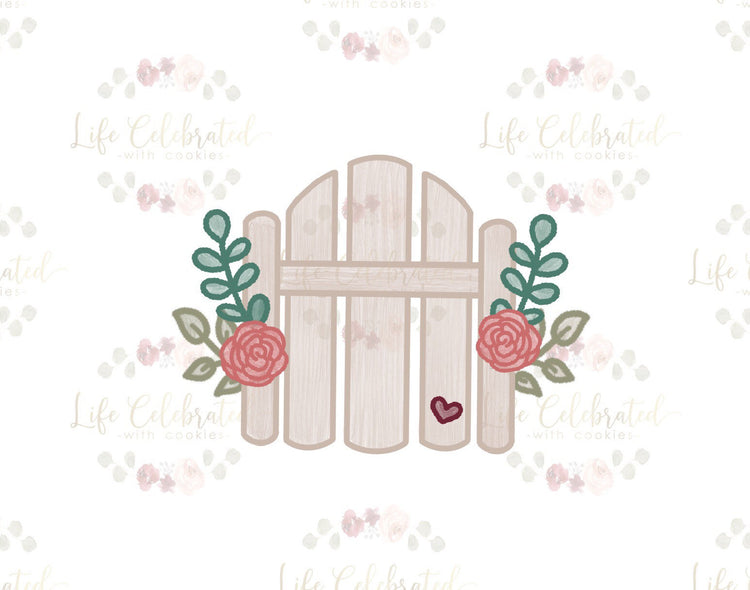 Garden Gate Sign Cookie Cutter