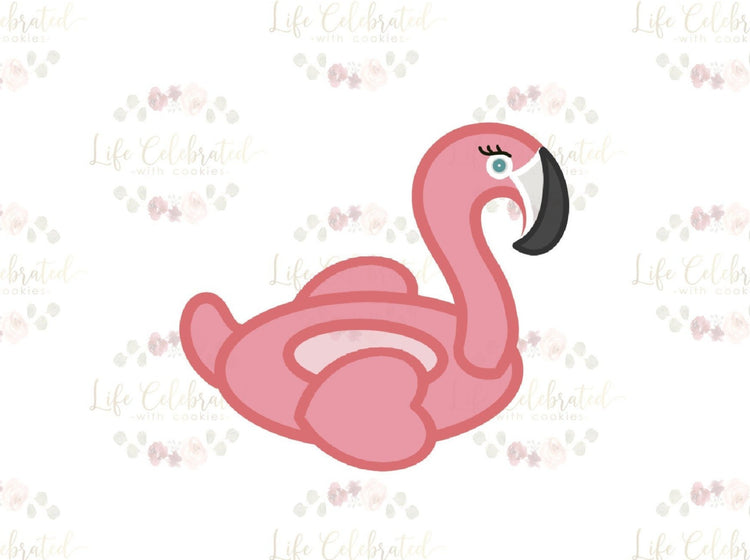 Vintage Flamingo Float Cookie Cutter