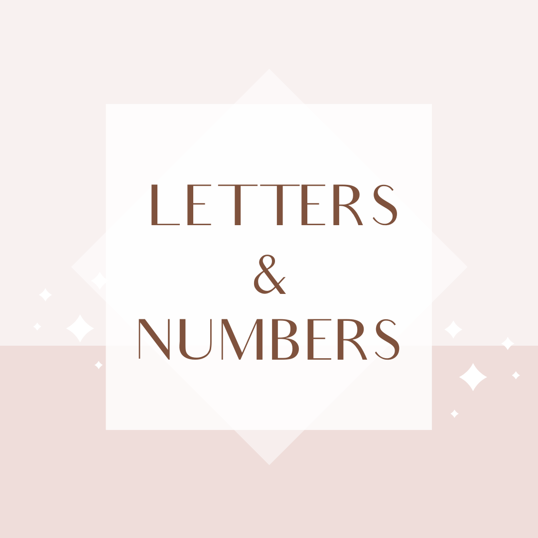 Letters & Numbers