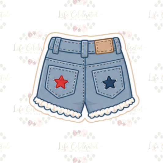 Denim Shorts Cookie Cutter