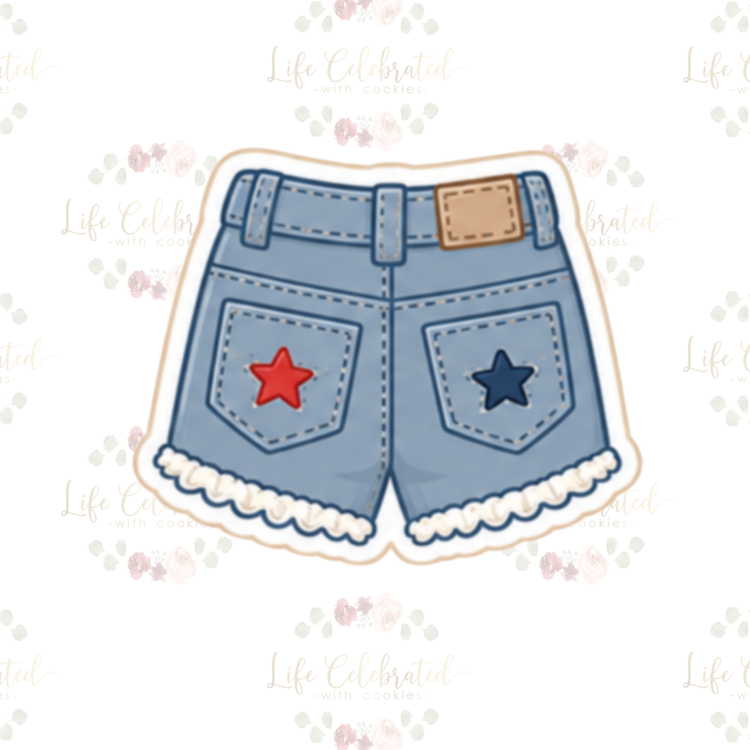 Denim Shorts Cookie Cutter