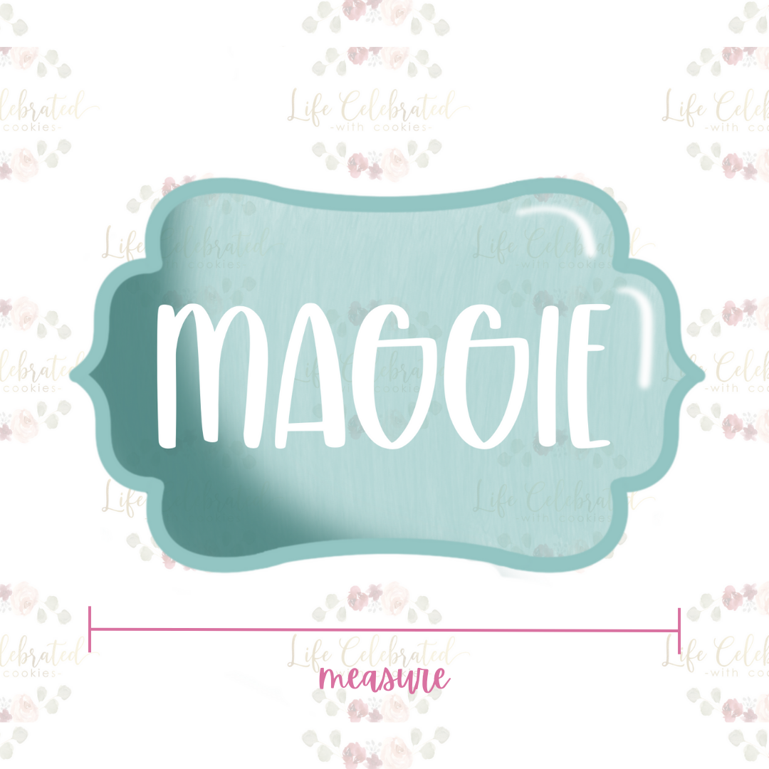 Maggie Plaque Cookie Cutter