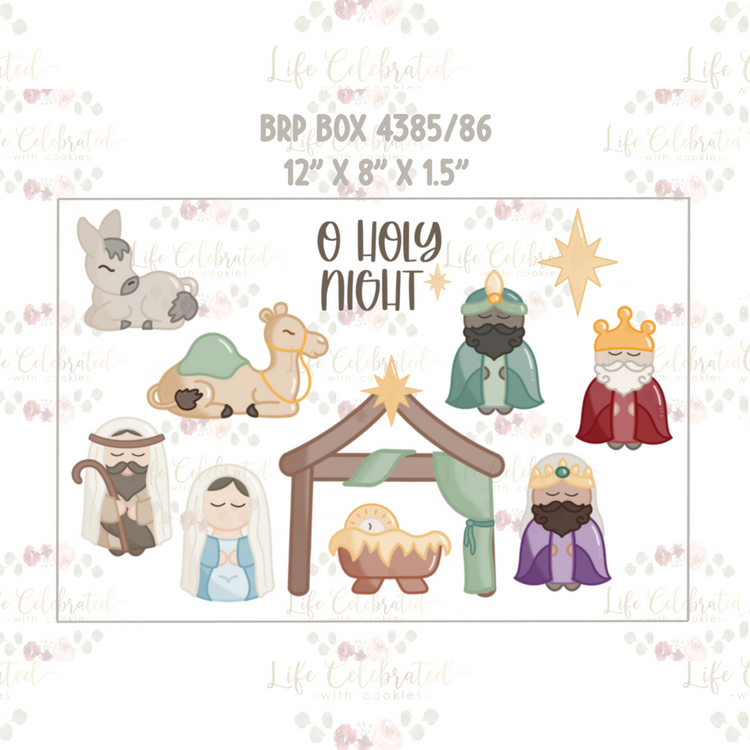 Nativity Scene Cookie Cutter Box Set (10)