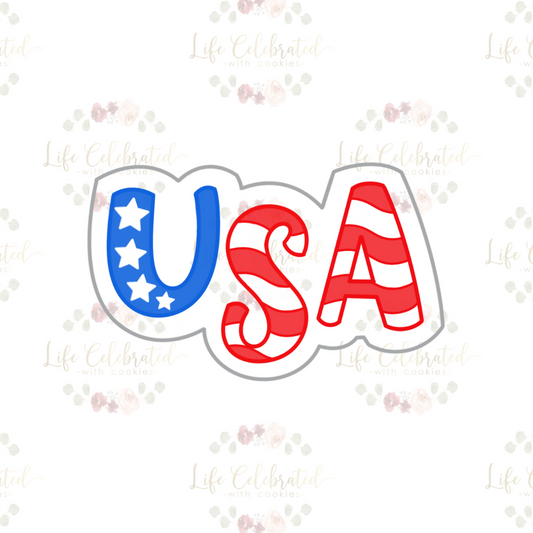 USA Plaque Cookie Cutter