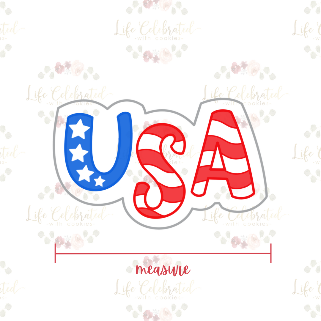 USA Plaque Cookie Cutter