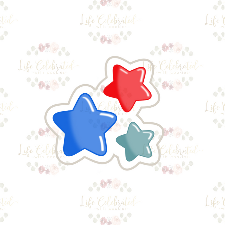 Star Trio Cookie Cutter