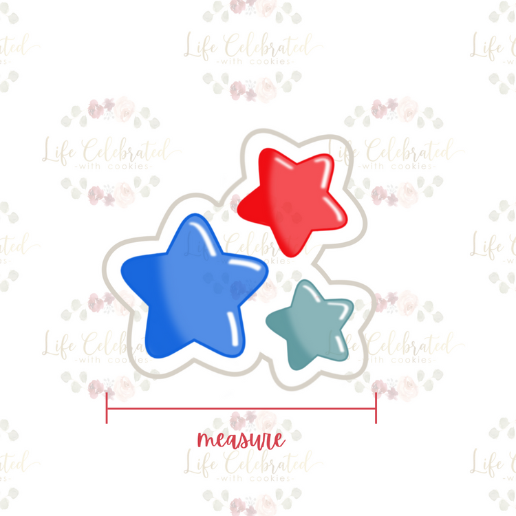 Star Trio Cookie Cutter