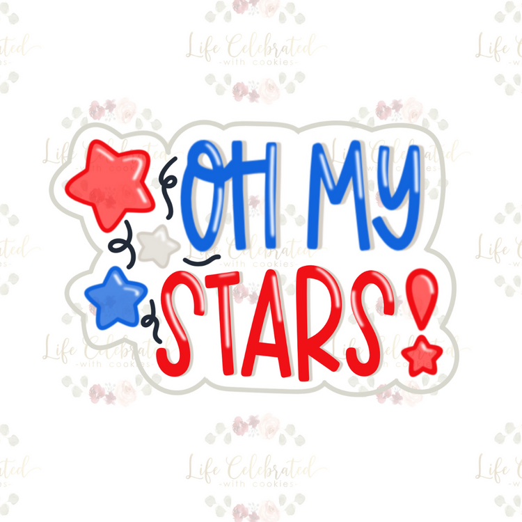 Oh My Stars Plaque Cookie Cutter