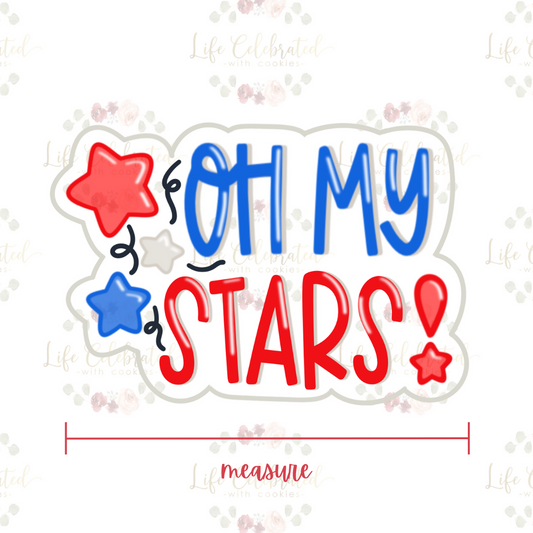 Oh My Stars Plaque Cookie Cutter