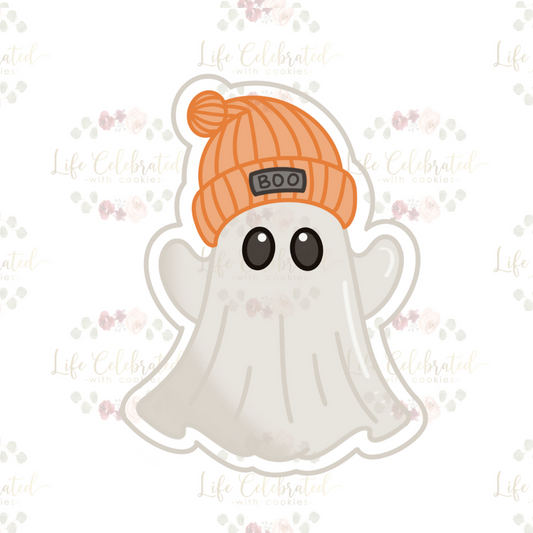 Ghost with Beanie Cookie Cutter