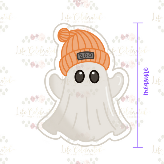 Ghost with Beanie Cookie Cutter