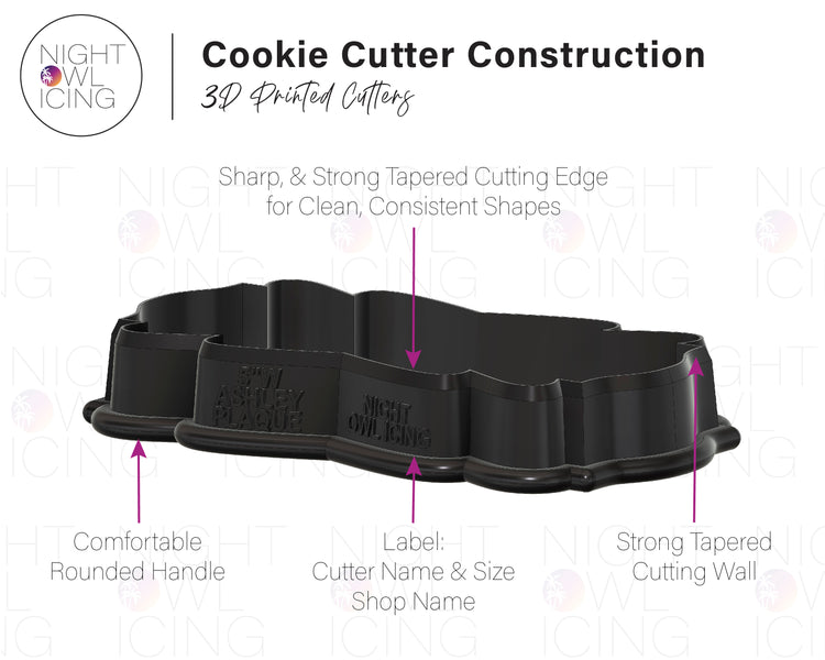Announcement Rectangle Cookie Cutter