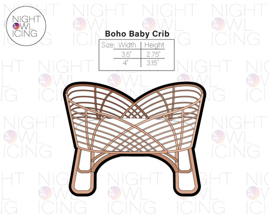 Boho Baby Crib Cookie Cutter