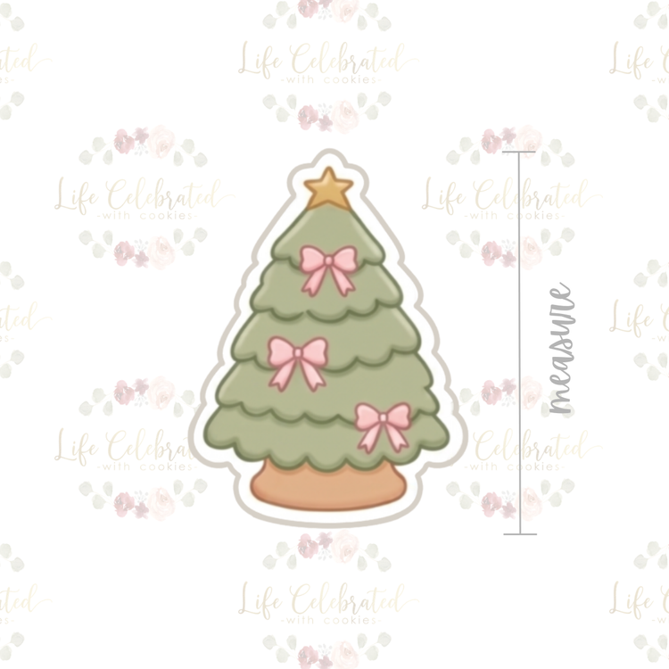 Bow Christmas Tree Cookie Cutter