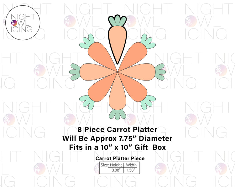 Carrot Platter Cookie Cutter