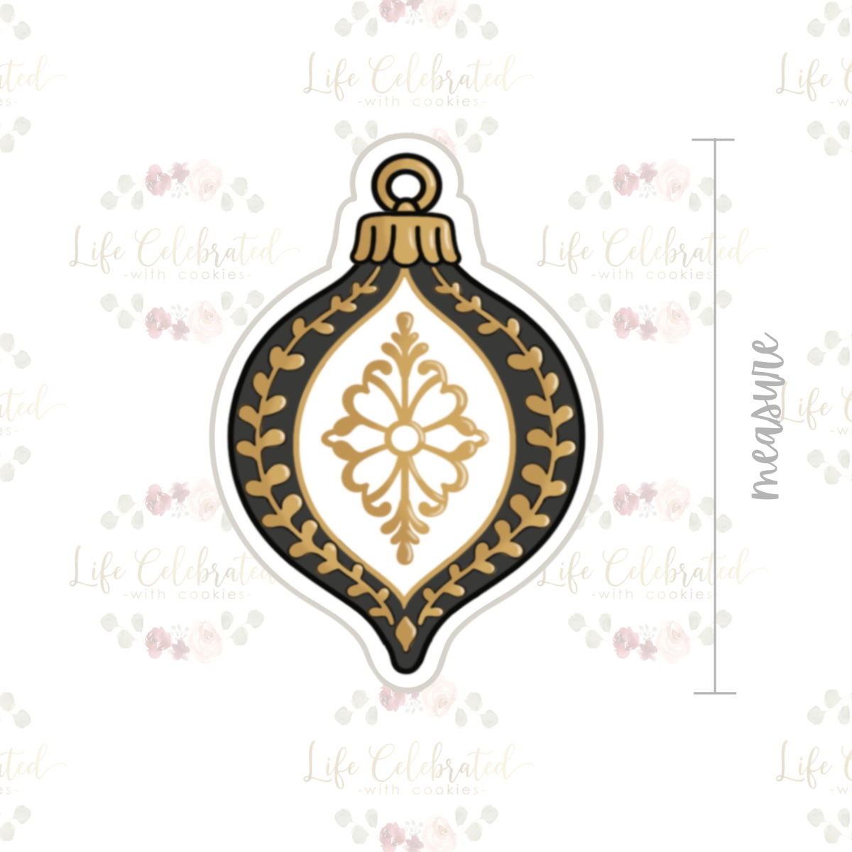 Damask Ornament Cookie Cutter