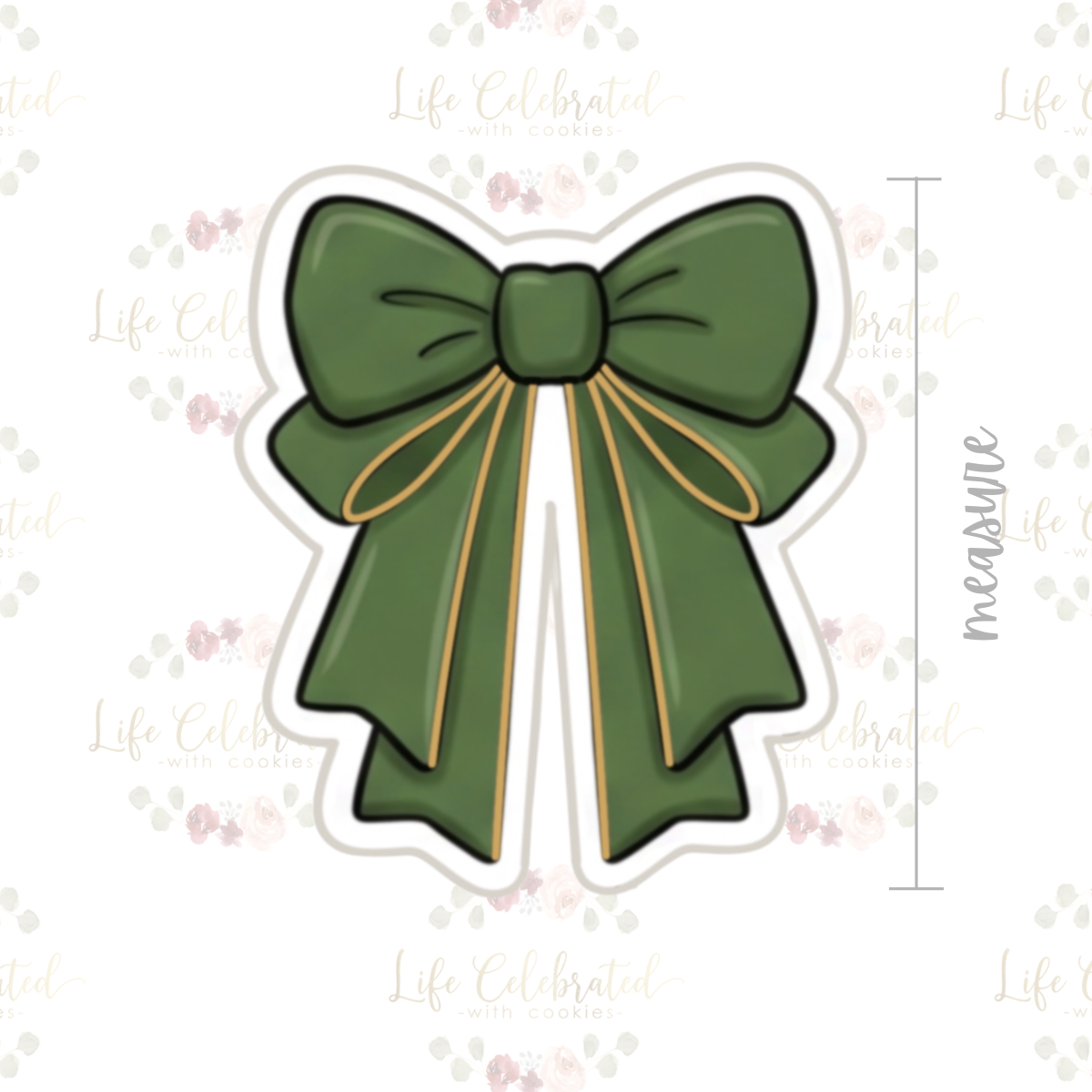 Emerald Bow Cookie Cutter