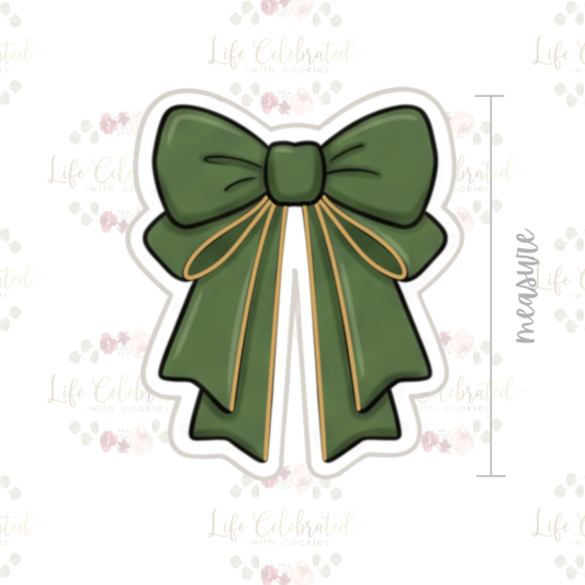 Emerald Bow Cookie Cutter
