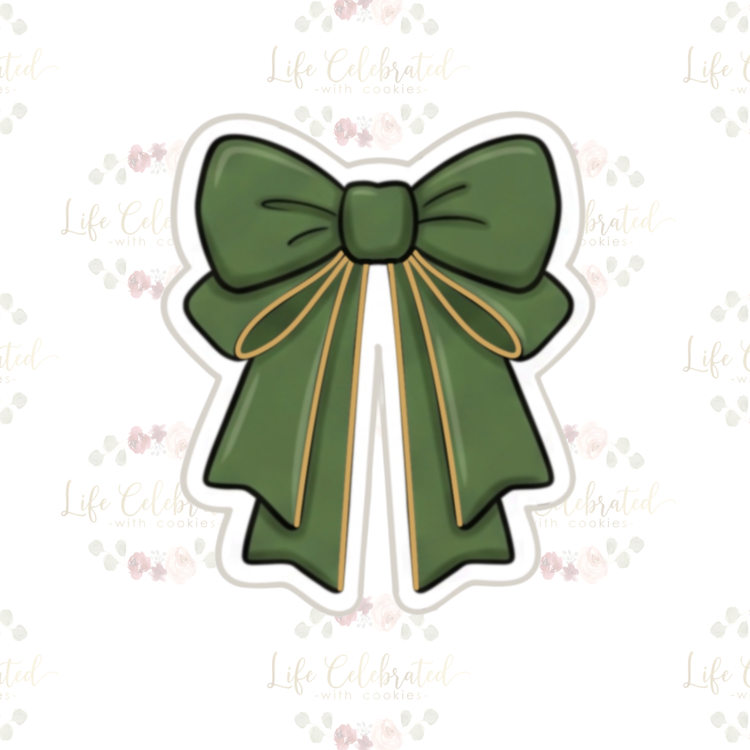 Emerald Bow Cookie Cutter