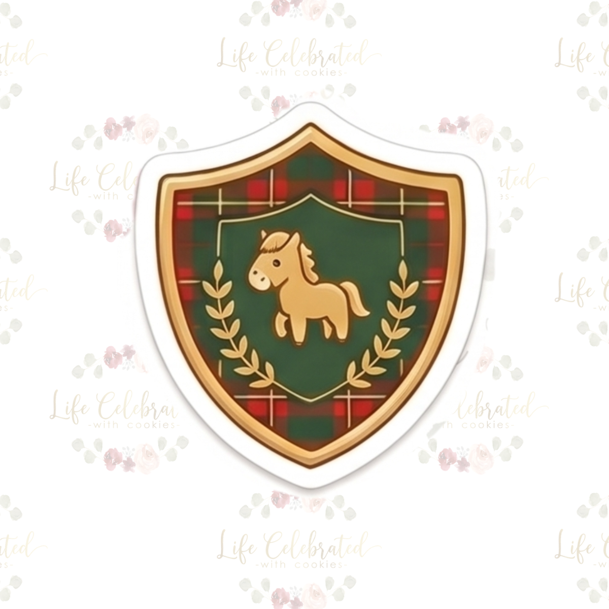 Equestrian Crest Cookie Cutter