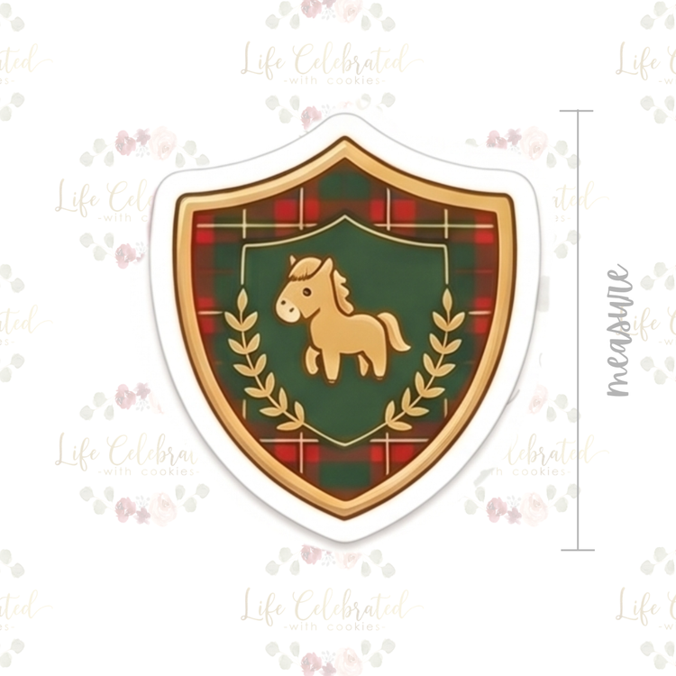 Equestrian Crest Cookie Cutter