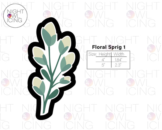 Floral Sprig 1 Cookie Cutter