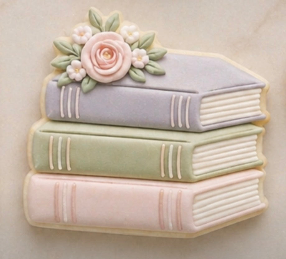 Floral Book Stack