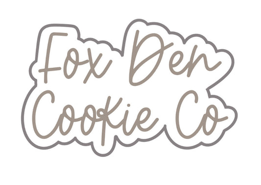 Custom Logo Cookie Cutter - Fox Den Cookie Co.