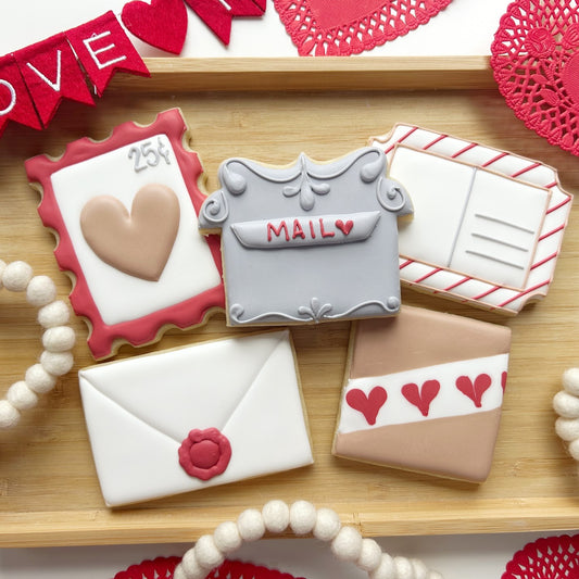 "You've Got Mail" Feb '25 Set (by Darling Cookie Co.)