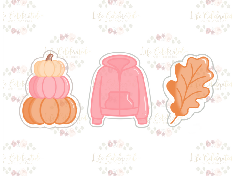 Fall Pumpkin Sweater Cookie Class Set