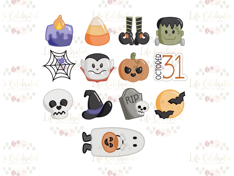 13 Days of Halloween Advent Mini Cookie Cutters