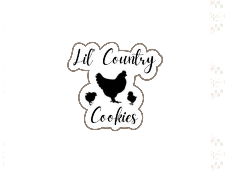Custom Logo Cookie Cutter - Lil' Country Cookies