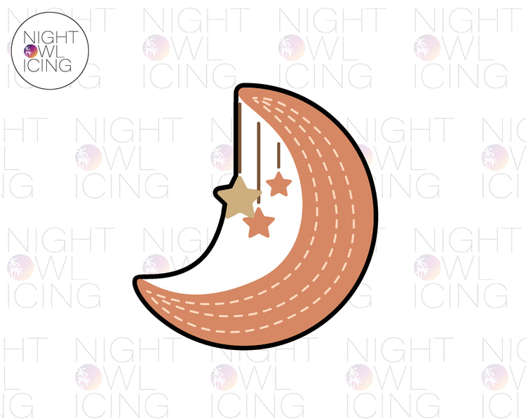 Moon and Stars Cookie Cutter