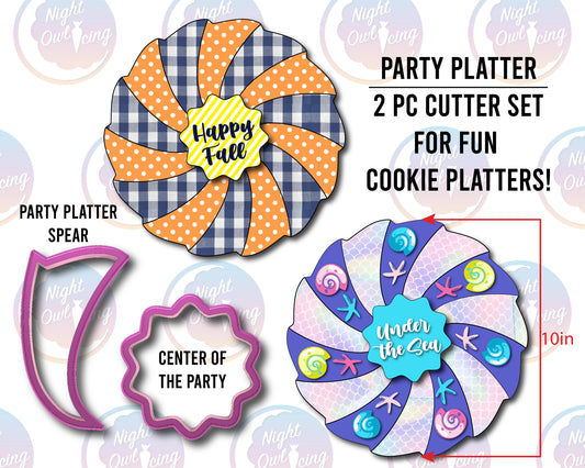 Party Plaque Platter Cookie Cutter