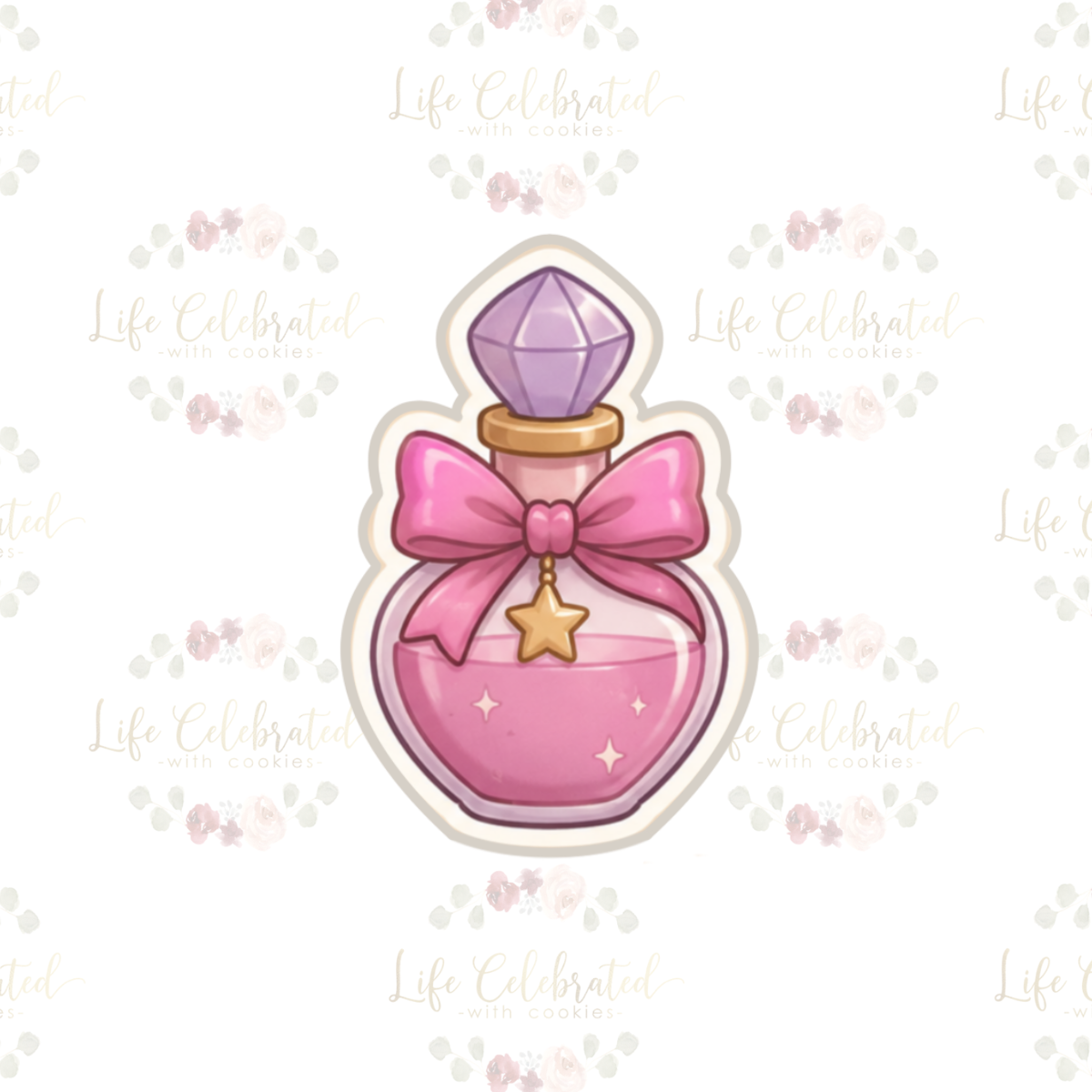 Pink Potion Bottle Cookie Cutter