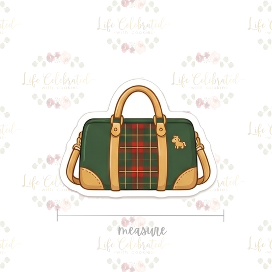 Plaid Duffle Bag Cookie Cutter