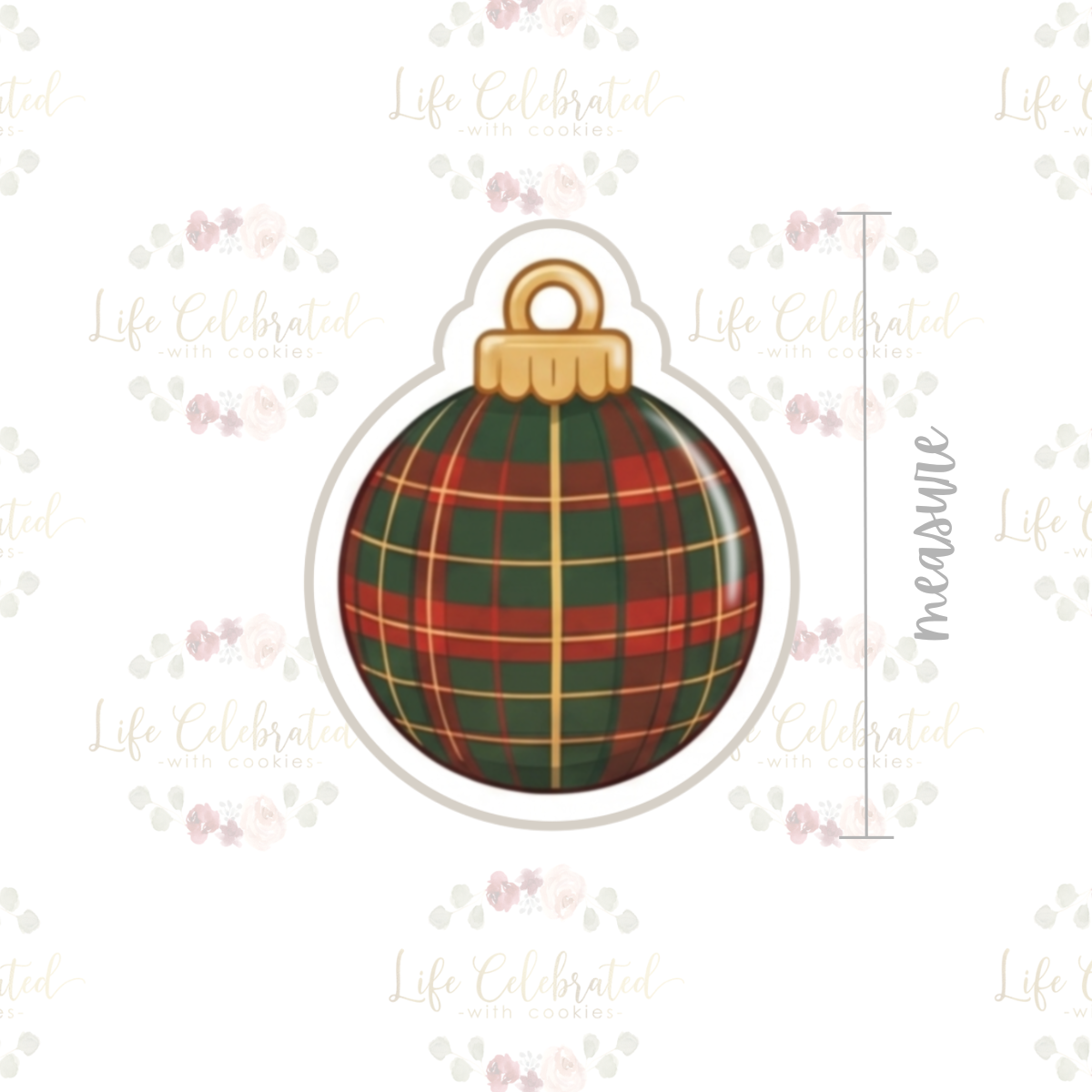 Plaid Ornament Cookie Cutter