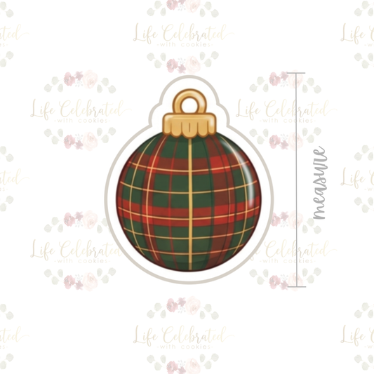 Plaid Ornament Cookie Cutter