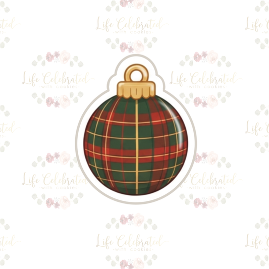 Plaid Ornament Cookie Cutter